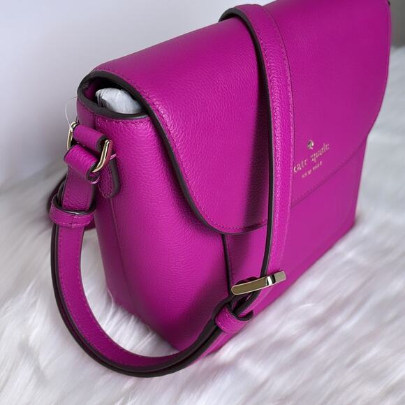 NWT Kate Spade Elsie Pebbled Leather Crossbody/ Baja Rose - Picture 2 of 10
